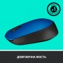 Купить ᐈ Кривой Рог ᐈ Низкая цена ᐈ Мышь беспроводная Logitech M171 Blue/Black (910-004640)