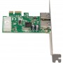 Купить ᐈ Кривой Рог ᐈ Низкая цена ᐈ Контроллер Frime NEC720200F1 (ECF-PCIEtoUSB003.LP) PCI-E-2xUSB3.0