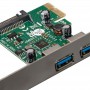 Купить ᐈ Кривой Рог ᐈ Низкая цена ᐈ Контроллер Frime NEC720202 (ECF-PCIEtoUSB004.LP) PCI-E-2xUSB3.0