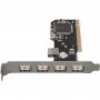 Купить ᐈ Кривой Рог ᐈ Низкая цена ᐈ Контроллер Frime NEC720201 (ECF-PCItoUSB002) PCI-USB2.0(4+1)