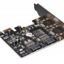 Купить ᐈ Кривой Рог ᐈ Низкая цена ᐈ Контроллер Frime ASM1061 (ECF-PCIEto2SATAIII.LP) PCI-E-2xSATA III