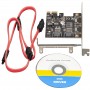 Купить ᐈ Кривой Рог ᐈ Низкая цена ᐈ Контроллер Frime ASM1061 (ECF-PCIEto2SATAIII.LP) PCI-E-2xSATA III