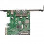 Купить ᐈ Кривой Рог ᐈ Низкая цена ᐈ Контроллер Frime NEC720202 (ECF-PCIEtoUSB007.LP) PCI-E-2xUSB3.0+USB3.0 Type-C