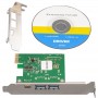 Купить ᐈ Кривой Рог ᐈ Низкая цена ᐈ Контроллер Frime NEC720202 (ECF-PCIEtoUSB007.LP) PCI-E-2xUSB3.0+USB3.0 Type-C