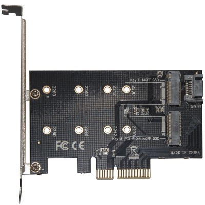 Купить ᐈ Кривой Рог ᐈ Низкая цена ᐈ Контроллер Frime (ECF-PCIEtoSSD001.LP) PCI-E-M.2 (B&M Key) NGFF