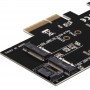 Купить ᐈ Кривой Рог ᐈ Низкая цена ᐈ Контроллер Frime (ECF-PCIEtoSSD001.LP) PCI-E-M.2 (B&M Key) NGFF