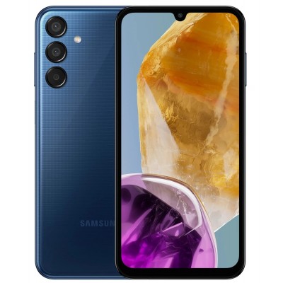 Купить ᐈ Кривой Рог ᐈ Низкая цена ᐈ Смартфон Samsung Galaxy M15 SM-M156 4/128GB Dual Sim Dark Blue (SM-M156BDBUEUC); 6.5" (2340x