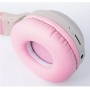 Купить ᐈ Кривой Рог ᐈ Низкая цена ᐈ Bluetooth-гарнитура Hoco W27 Cat Ear Grey/Pink (W27GP)