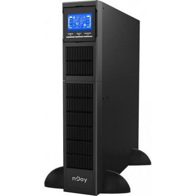 Купить ᐈ Кривой Рог ᐈ Низкая цена ᐈ ИБП NJOY Balder 1000 (UPCMCOP110HBAAZ01B), Online, 8 x IEC, USB, LCD, металл