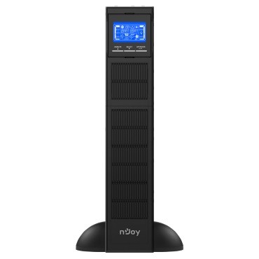 Купить ᐈ Кривой Рог ᐈ Низкая цена ᐈ ИБП NJOY Balder 2000 (UPCMCOP120HBAAZ01B), Online, 8 x IEC, USB, LCD, металл