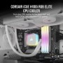 Купить ᐈ Кривой Рог ᐈ Низкая цена ᐈ Система водяного охлаждения Corsair iCUE H100i RGB Elite Liquid CPU Cooler White (CW-9060078