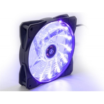 Купить ᐈ Кривой Рог ᐈ Низкая цена ᐈ Вентилятор Frime Iris LED Fan 15LED Purple (FLF-HB120P15); 120х120х25мм, 3-pin+4-pin