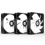 Купить ᐈ Кривой Рог ᐈ Низкая цена ᐈ Вентилятор ID-Cooling TF-12025-ARGB-TRIO (3pcs Pack), 120x120x25мм, 4-pin PWM, Black