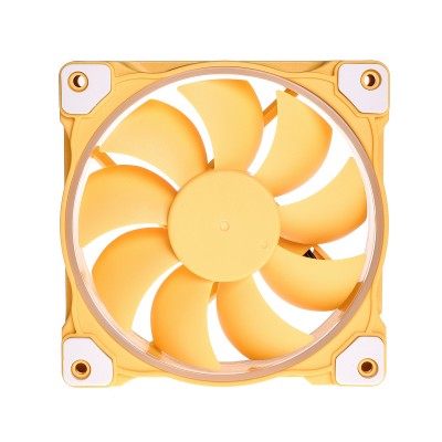 Купить ᐈ Кривой Рог ᐈ Низкая цена ᐈ Вентилятор ID-Cooling ZF-12025-Lemon, 120x120x25мм, 4-pin PWM, Yellow