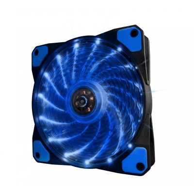 Купить ᐈ Кривой Рог ᐈ Низкая цена ᐈ Вентилятор Frime Iris LED Fan 15LED Blue (FLF-HB120B15); 120х120х25мм, 3-pin+molex