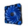 Купить ᐈ Кривой Рог ᐈ Низкая цена ᐈ Вентилятор Frime Iris LED Fan 15LED Blue (FLF-HB120B15); 120х120х25мм, 3-pin+molex