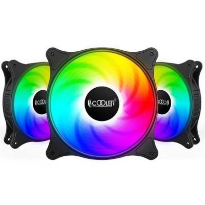 Купить ᐈ Кривой Рог ᐈ Низкая цена ᐈ Вентилятор PCCooler FX 120 ARGB BK 3in1, 120x120x25мм, 4-pin, черный