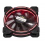 Купить ᐈ Кривой Рог ᐈ Низкая цена ᐈ Вентилятор Frime Iris LED Fan Think Ring Red (FLF-HB120TRR16), 120х120х25 мм, 3-pin Molex, B