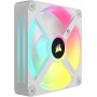 Купить ᐈ Кривой Рог ᐈ Низкая цена ᐈ Вентилятор Corsair iCUE Link QX120 RGB PWM White (CO-9051005-WW), 120x120x25мм, 4-pin, белый