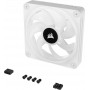 Купить ᐈ Кривой Рог ᐈ Низкая цена ᐈ Вентилятор Corsair iCUE Link QX120 RGB PWM White (CO-9051005-WW), 120x120x25мм, 4-pin, белый