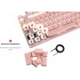 Купить ᐈ Кривой Рог ᐈ Низкая цена ᐈ Клавиатура беспроводная Motospeed GK82 Outemu Red Pink (mtgk82pmr)