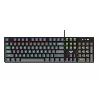 Купить ᐈ Кривой Рог ᐈ Низкая цена ᐈ Клавиатура Aula Mechanical S2022 Black keycaps, blue switch (6948391202235)