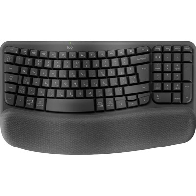 Купить ᐈ Кривой Рог ᐈ Низкая цена ᐈ Клавиатура беспроводная Logitech Wave Keys Wireless Graphite (920-012304)