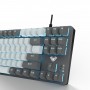 Купить ᐈ Кривой Рог ᐈ Низкая цена ᐈ Клавиатура Aula Mechanical F3287 White/Grey Keycap KRGD Blue (6948391240688)