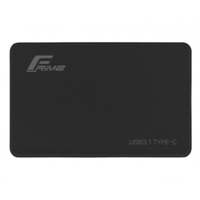 Купить ᐈ Кривой Рог ᐈ Низкая цена ᐈ Внешний карман Frime SATA HDD/SSD 2.5", TYPE C(USB3.1), Plastic, Black (FHE10.25U31)