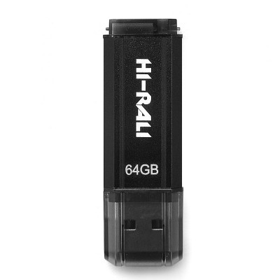 Купить ᐈ Кривой Рог ᐈ Низкая цена ᐈ Флеш-накопитель USB 64GB Hi-Rali Stark Series Black (HI-64GBSTBK)