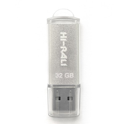 Купить ᐈ Кривой Рог ᐈ Низкая цена ᐈ Флеш-накопитель USB 32GB Hi-Rali Rocket Series Silver (HI-32GBVCSL)