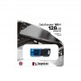 Купить ᐈ Кривой Рог ᐈ Низкая цена ᐈ Флеш-накопитель USB3.2 128GB Type-C Kingston DataTraveler 80 M Blue/Black (DT80M/128GB)