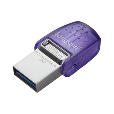 Купить ᐈ Кривой Рог ᐈ Низкая цена ᐈ Флеш-накопитель USB3.2 256GB Type-C Kingston DataTraveler microDuo 3C (DTDUO3CG3/256GB)