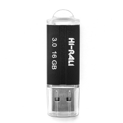 Купить ᐈ Кривой Рог ᐈ Низкая цена ᐈ Флеш-накопитель USB3.0 16GB Hi-Rali Corsair Series Black (HI-16GB3CORBK)