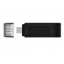 Купить ᐈ Кривой Рог ᐈ Низкая цена ᐈ Флеш-накопитель USB3.2 64GB Type-C Kingston DataTraveler 70 Black (DT70/64GB)