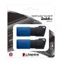 Купить ᐈ Кривой Рог ᐈ Низкая цена ᐈ Флеш-накопитель USB3.2 2x64GB Kingston DataTraveler Exodia M Black/Blue (DTXM/64GB-2P)