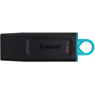 Купить ᐈ Кривой Рог ᐈ Низкая цена ᐈ Флеш-накопитель USB3.2 64GB Kingston DataTraveler Exodia Black/Teal (DTX/64GB)