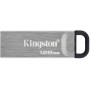 Купить ᐈ Кривой Рог ᐈ Низкая цена ᐈ Флеш-накопитель USB3.2 128GB Kingston DataTraveler Kyson Silver/Black (DTKN/128GB)