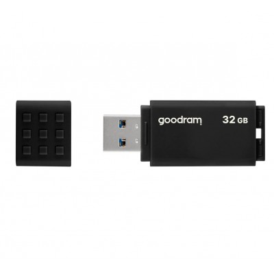 Купить ᐈ Кривой Рог ᐈ Низкая цена ᐈ Флеш-накопитель USB3.2 32GB GOODRAM UME3 Black (UME3-0320K0R11)