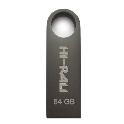 Купить ᐈ Кривой Рог ᐈ Низкая цена ᐈ Флеш-накопитель USB 64GB Hi-Rali Shuttle Series Black (HI-64GBSHBK)