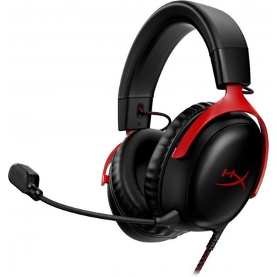 Купить ᐈ Кривой Рог ᐈ Низкая цена ᐈ Гарнитура HyperX Cloud III Black/Red (727A9AA)