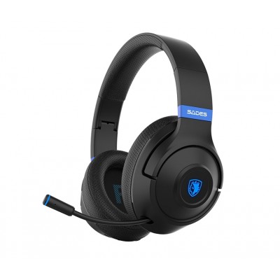 Купить ᐈ Кривой Рог ᐈ Низкая цена ᐈ Bluetooth-гарнитура Sades SA-205 Whisper Black/Blue (sa205bkb)