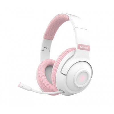 Купить ᐈ Кривой Рог ᐈ Низкая цена ᐈ Bluetooth-гарнитура Sades SA-205 Whisper White/Pink (sa205whp)