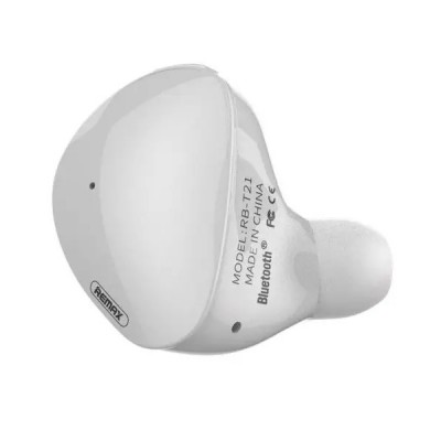 Купить ᐈ Кривой Рог ᐈ Низкая цена ᐈ Bluetooth-гарнитура Remax RB-T21 White (6954851287896)