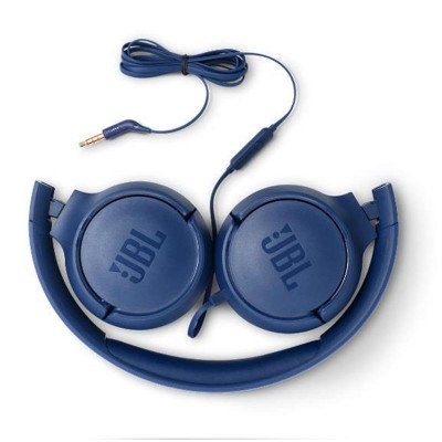 Купить ᐈ Кривой Рог ᐈ Низкая цена ᐈ Гарнитура JBL T500 Blue (JBLT500BLU)