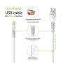 Купить ᐈ Кривой Рог ᐈ Низкая цена ᐈ Кабель Intaleo CBFLEXL0 USB - Lightning (M/M), 0.2 м, White (1283126487439)