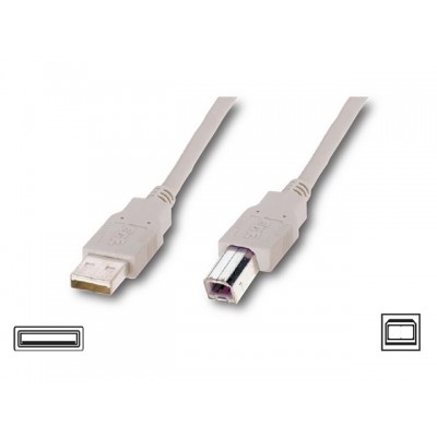 Купить ᐈ Кривой Рог ᐈ Низкая цена ᐈ Кабель Atcom USB - USB Type-B V 2.0 (M/M), 0.8 м, Ferrite, белый (6152) пакет 