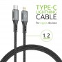 Купить ᐈ Кривой Рог ᐈ Низкая цена ᐈ Кабель Intaleo CBGPD30WTL1 USB Type-C - Lightning (M/M), 1.2 м, Grey (1283126518089)