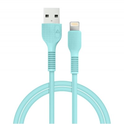 Купить ᐈ Кривой Рог ᐈ Низкая цена ᐈ Кабель ACCLAB AL-CBCOLOR-L1MT USB - Lightning (M/M), 1.2 м, Mint (1283126518195)