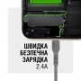 Купить ᐈ Кривой Рог ᐈ Низкая цена ᐈ Кабель ACCLAB AL-CBCOLOR-T1BK USB-USB Type-C 1.2м Black (1283126518232)